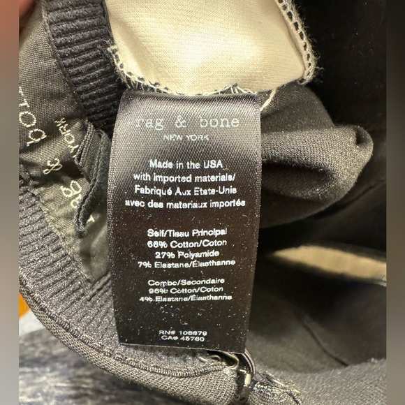 Rag & Bone black pants with white stripe - size 2 - Picture 8 of 8